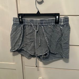Fake Denim Shorts